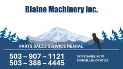Blaine Machinery Inc. logo